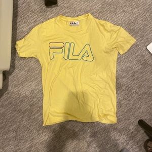 Fila yellow short sleeve shirt